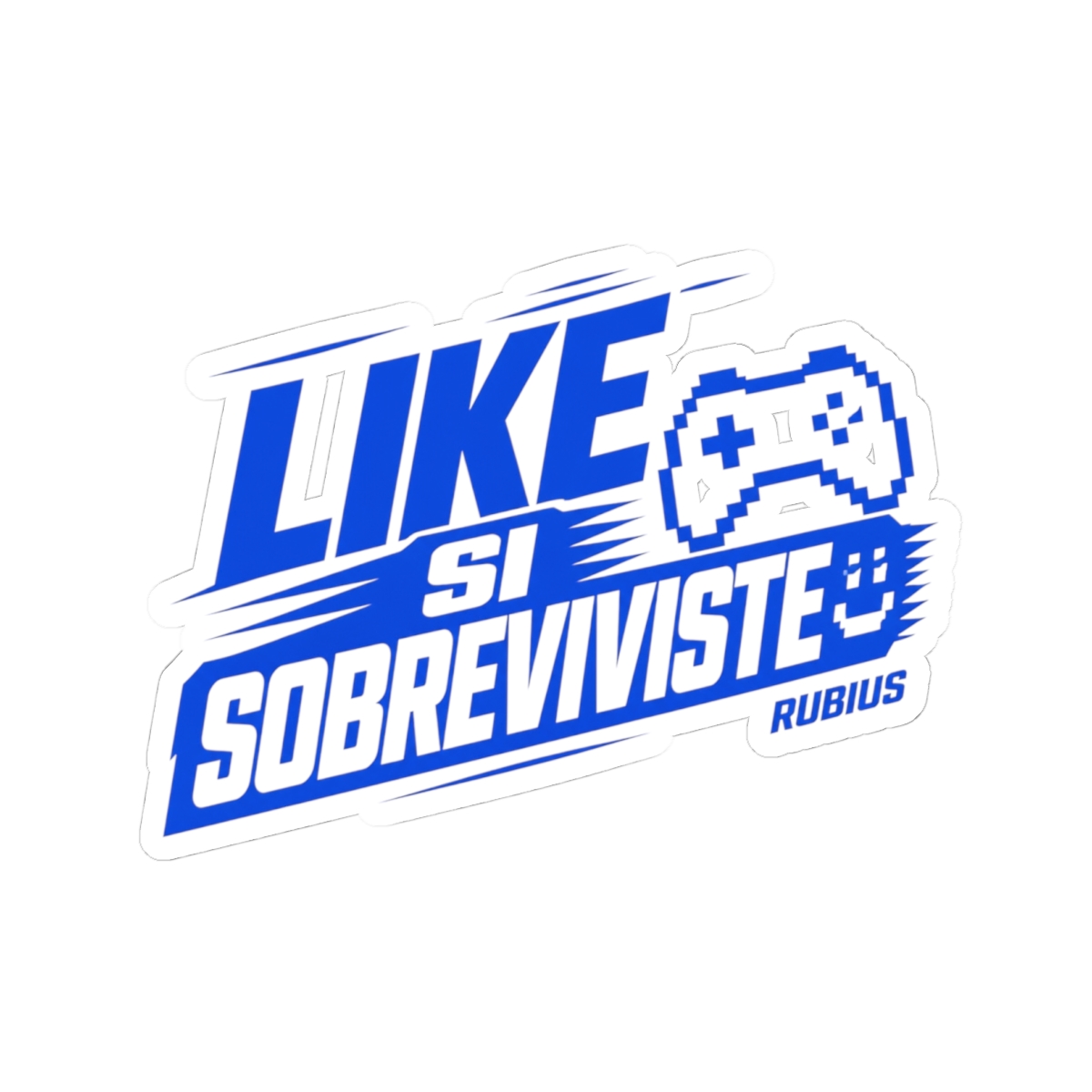 Rubius "Like si sobreviviste 🎮" Sticker