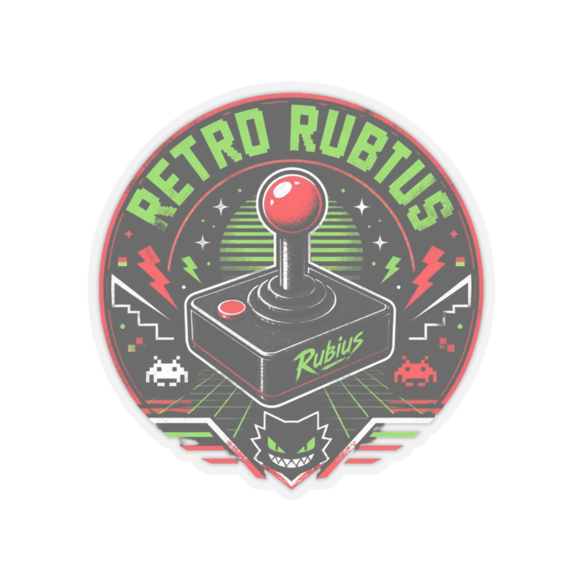Rubius "Retro Rubius" Sticker