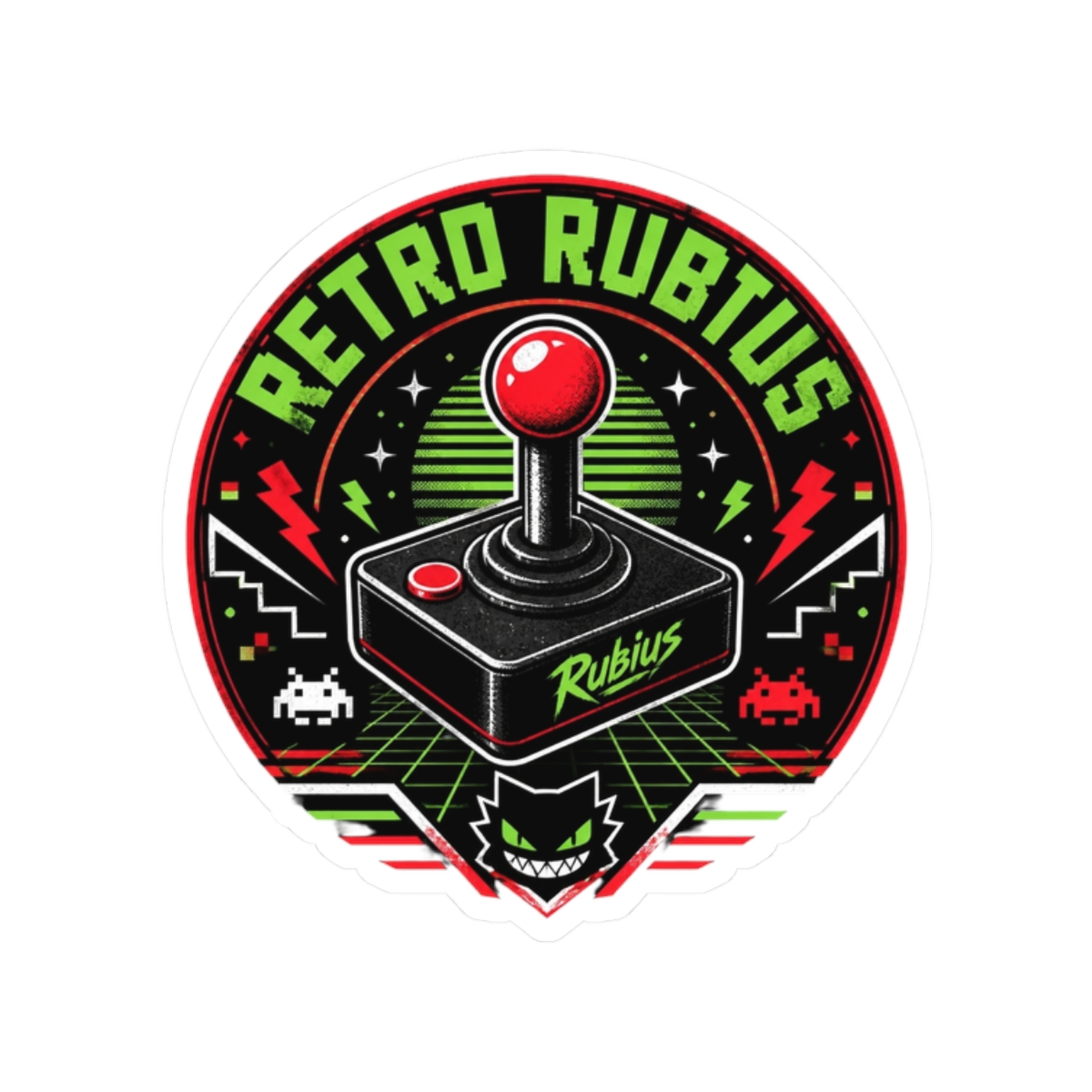 Rubius "Retro Rubius" Sticker - Official Stickers merchandise