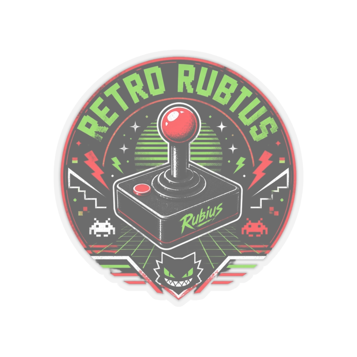 Rubius "Retro Rubius" Sticker