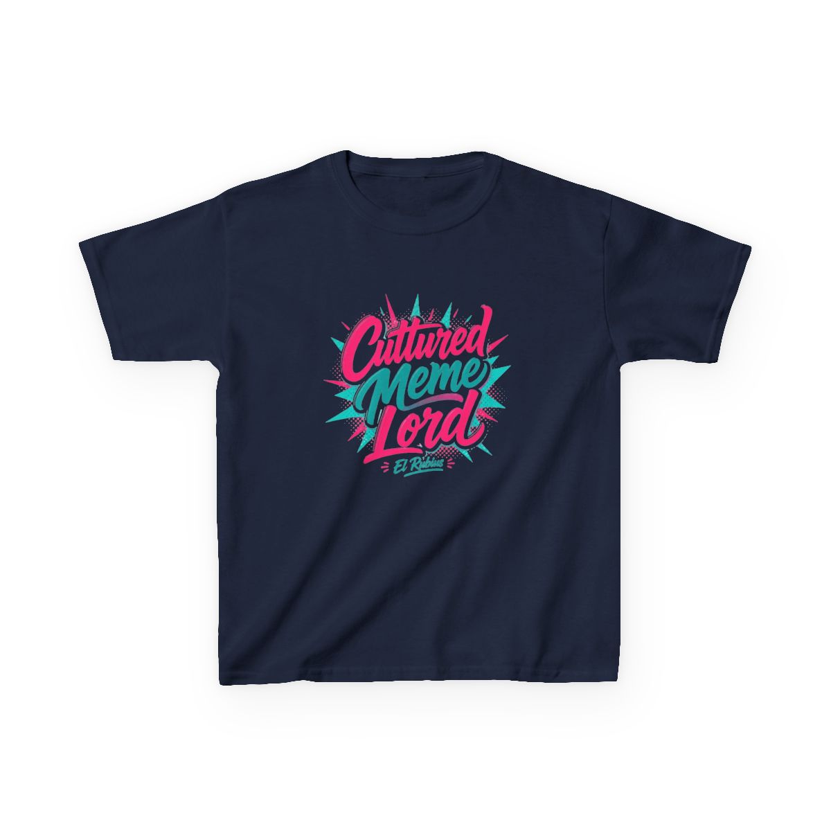 Rubius "Cultured Meme Lord" Unisex Kids Tee - alternate angle 3, merchandise