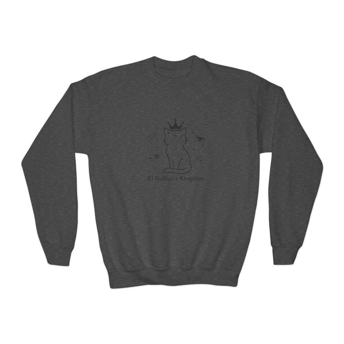 Rubius "El Rubius" Kids Crewneck - alternate angle 2, merchandise