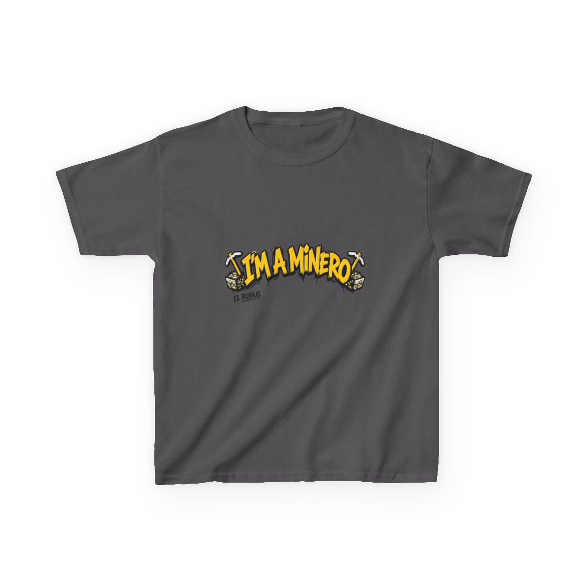 Rubius "m a Minero" Unisex Kids Tee - alternate angle 3, merchandise