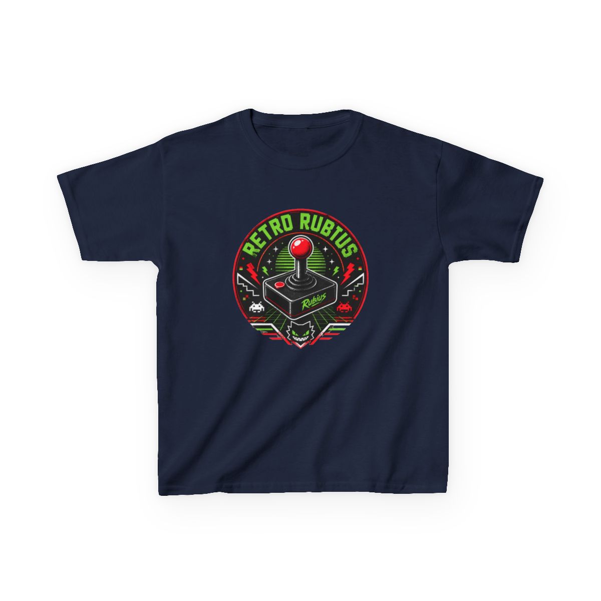 Rubius "Retro Rubius" Unisex Kids Tee - alternate angle 3, merchandise