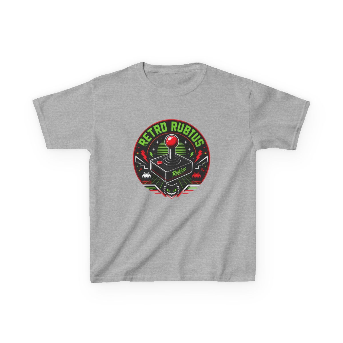 Rubius "Retro Rubius" Unisex Kids Tee - alternate angle 2, merchandise